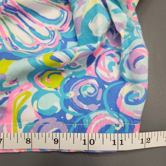 Lilly Pulitzer Jayne Short Gillty Pleasure Cotton 7 Inch Inseam Size 14 Beachy - Picture 8 of 10